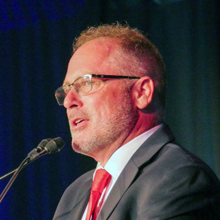 David Hamilton speaking at an event