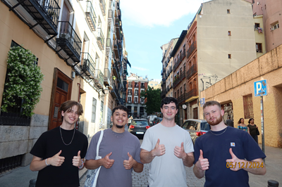 Slade Thompson and Study Abroad Classmates
