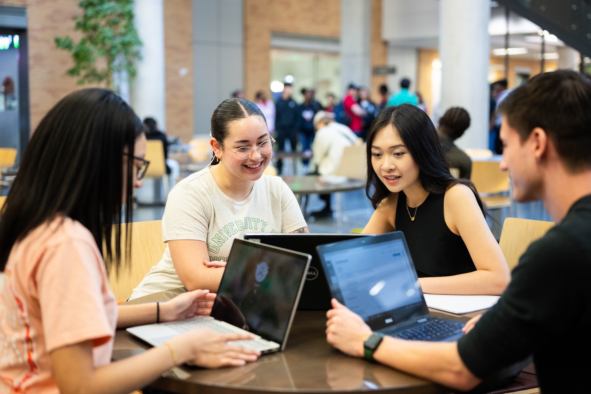 University of North Texas G Brint Ryan College of Business students in the BLB on March 8, 2024.