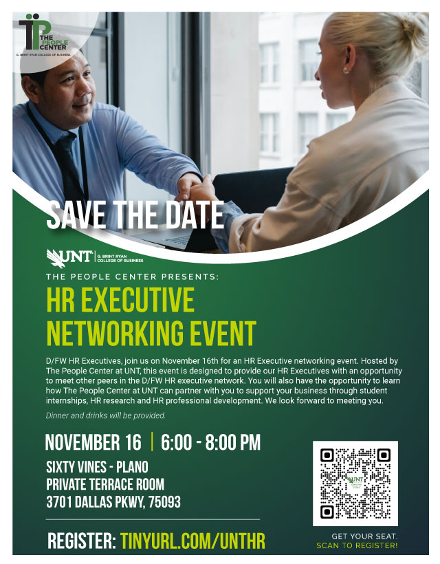 HR Exec Networking Event promotion poster